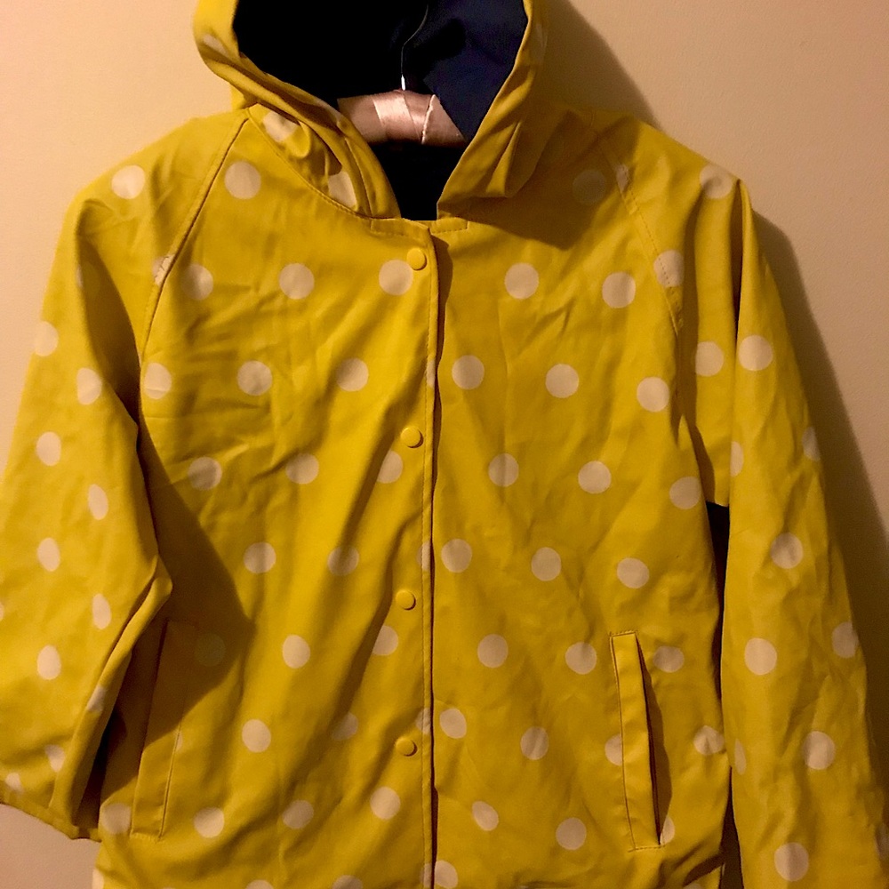 Yellow Polka Dot raincoat